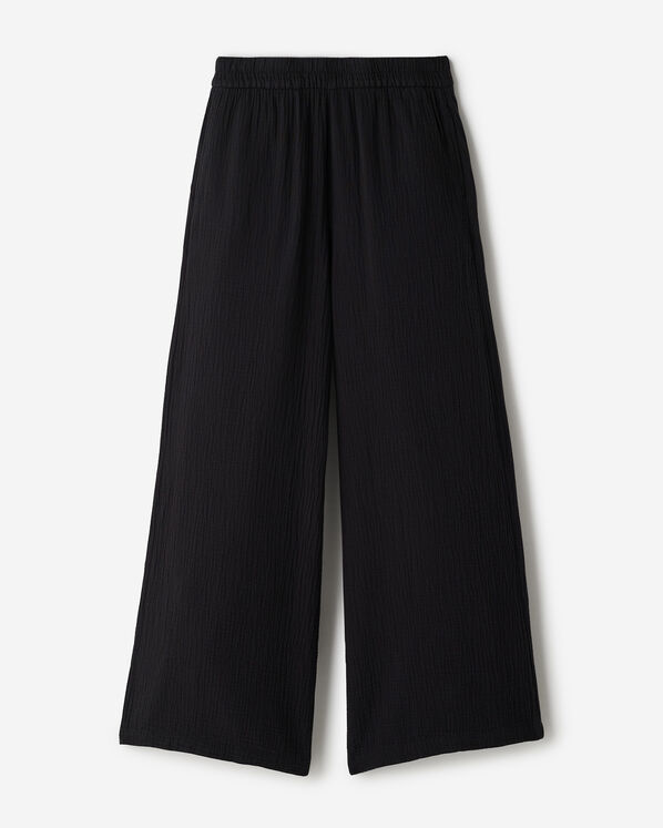 Isla Cotton Gauze Wide Leg Pant