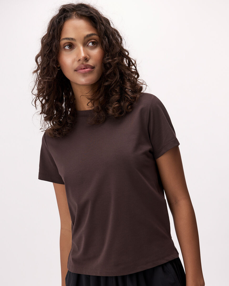 T-shirt sport &agrave; manches courtes en tricot