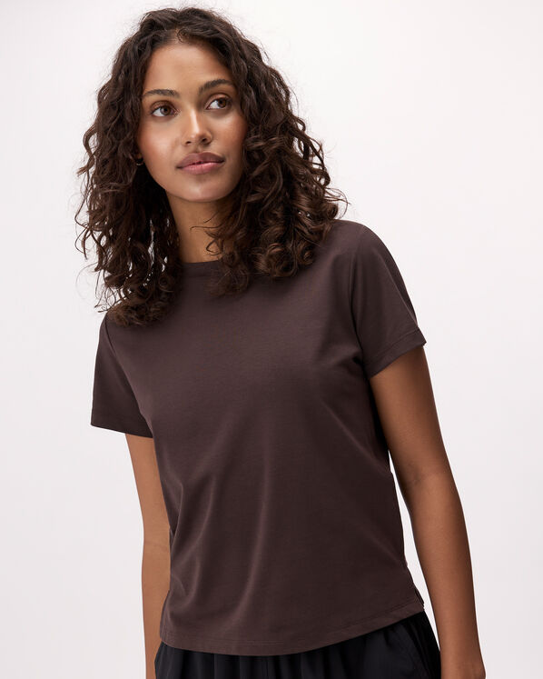 T-shirt sport &agrave; manches courtes en tricot
