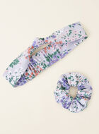 Kids Floral Knit Hair Set