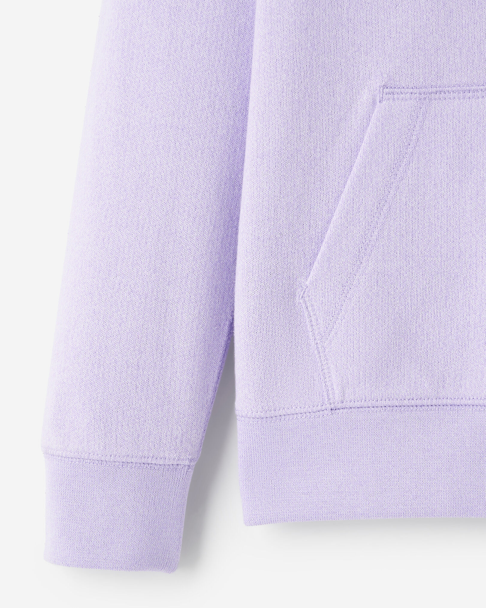 Chandail original à capuchon et glissière en jersey bouclette de coton bio pour enfants