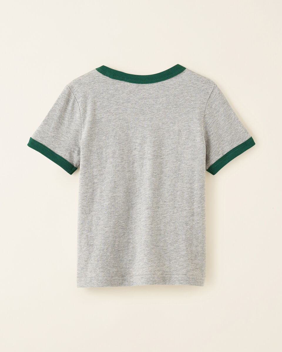 T-shirt à bordures contrastantes Beaver Canoe pour tout-petits
