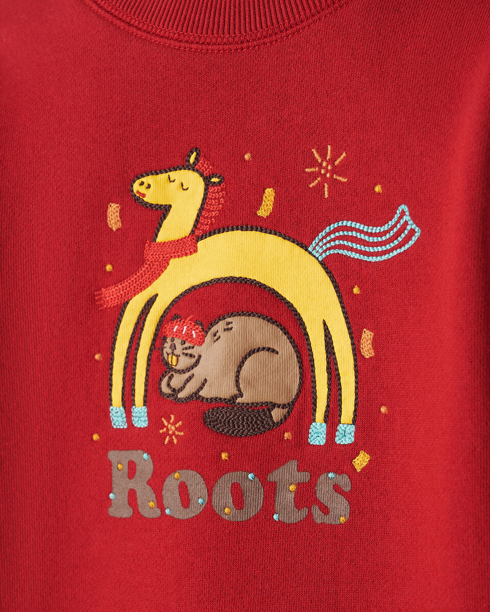 Chandail &agrave; col rond Ann&eacute;e du cheval pour tout-petits