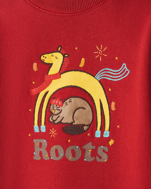 Chandail &agrave; col rond Ann&eacute;e du cheval pour tout-petits