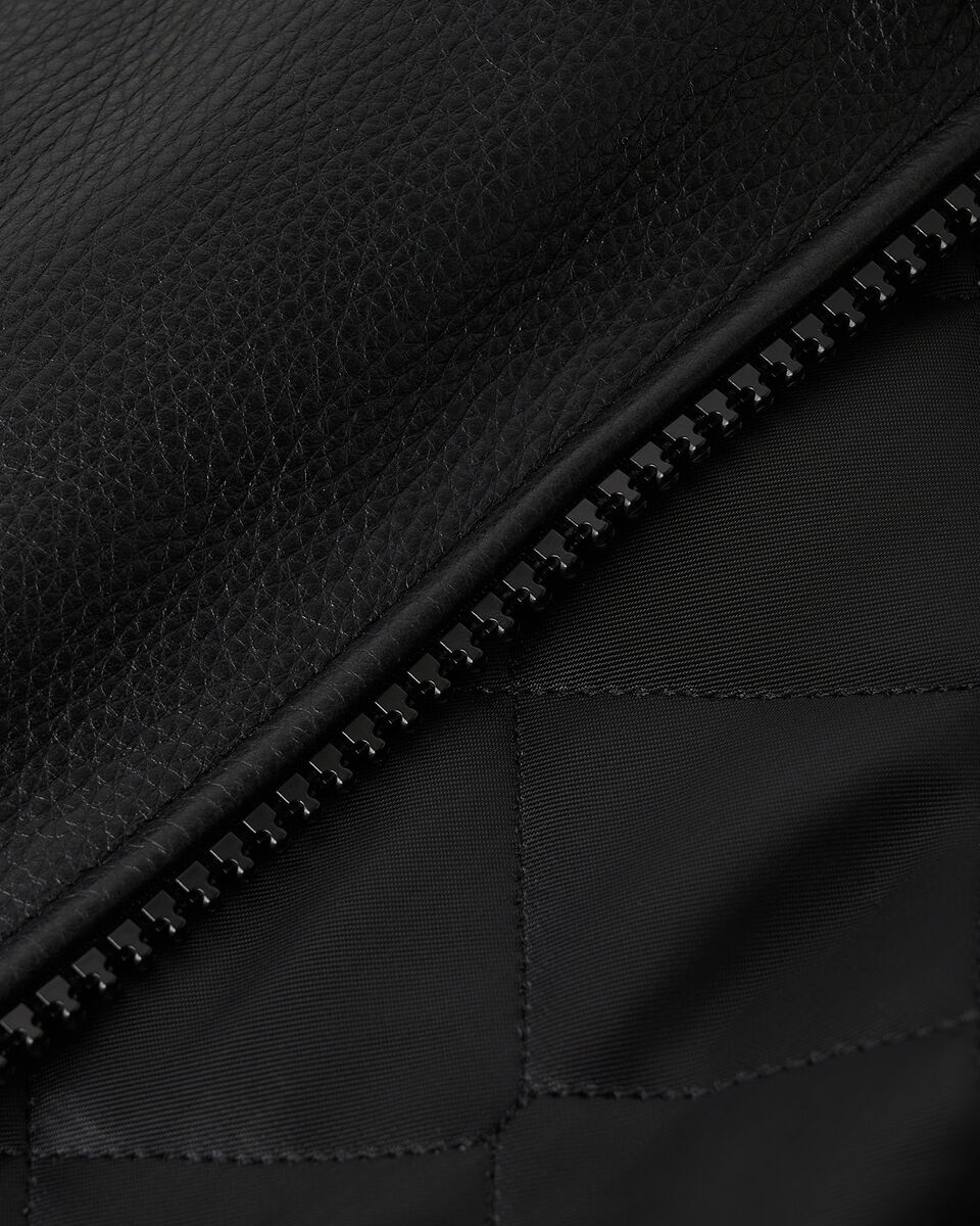 Leather Hoodie