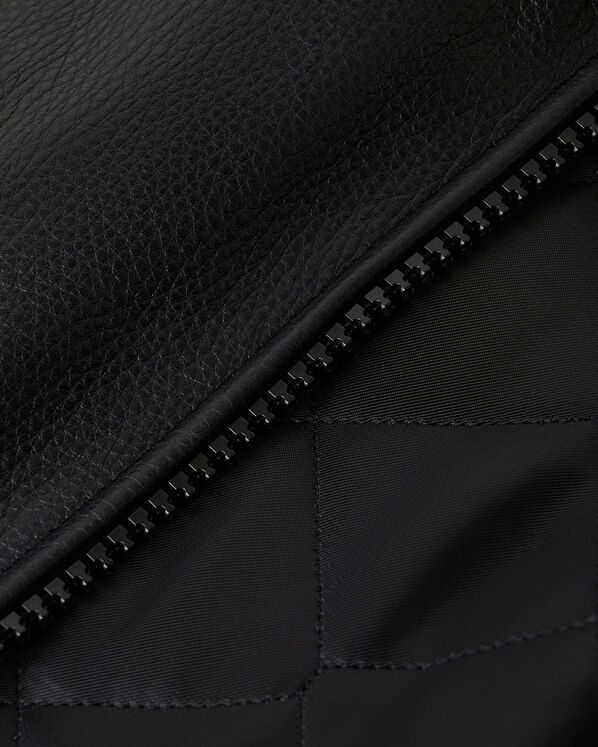 Leather Hoodie