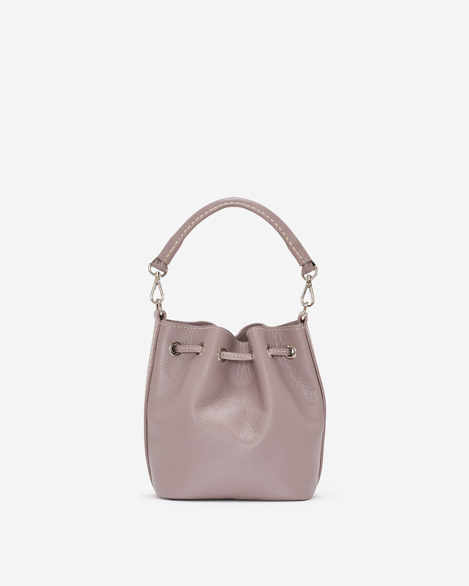 Mini sac seau 2.0 en cuir Cervino