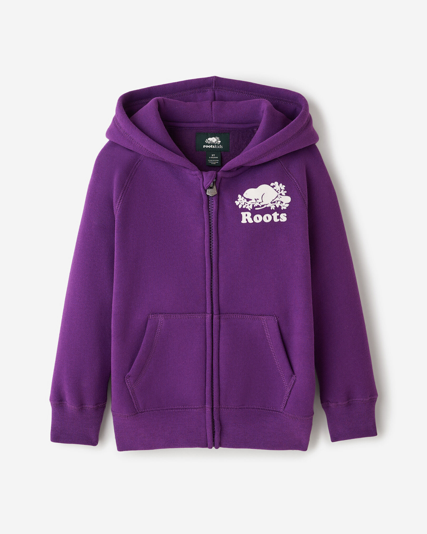 Toddler Organic Original Full Zip Hoodie Sweatshirts and Hoodies Roots