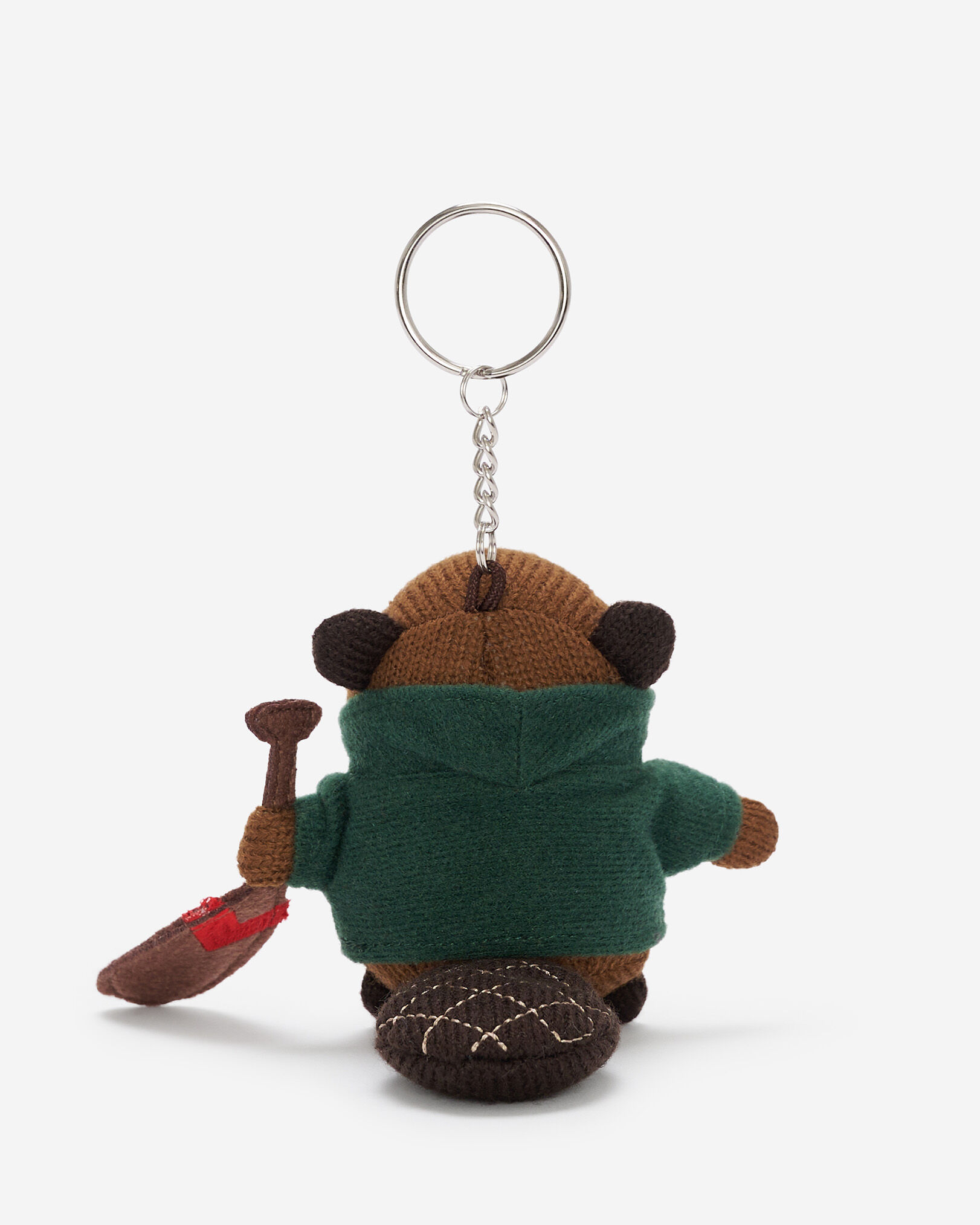 Beaver Canoe Keychain