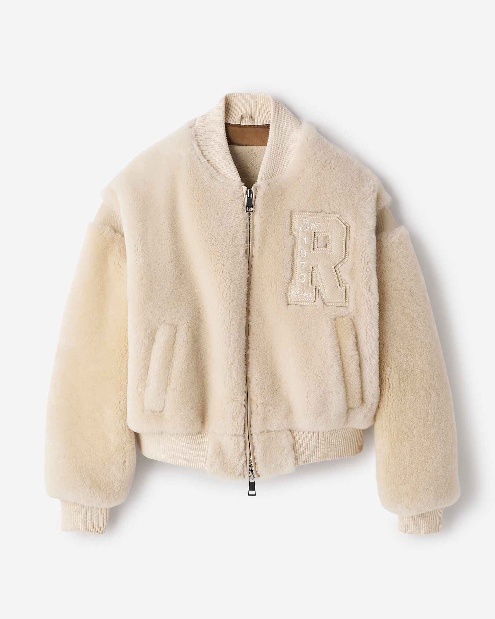 Shearling Fur Out Varsity Jacket Varsity Jackets Roots