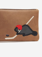 Hockey Beaver Zip Pouch Cervino