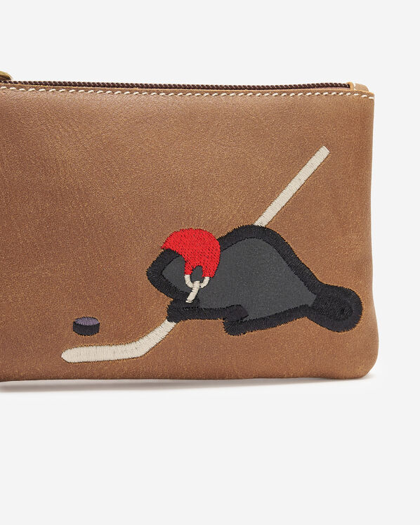 Hockey Beaver Zip Pouch Cervino