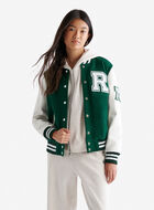 Blouson universitaire rétro pour femme