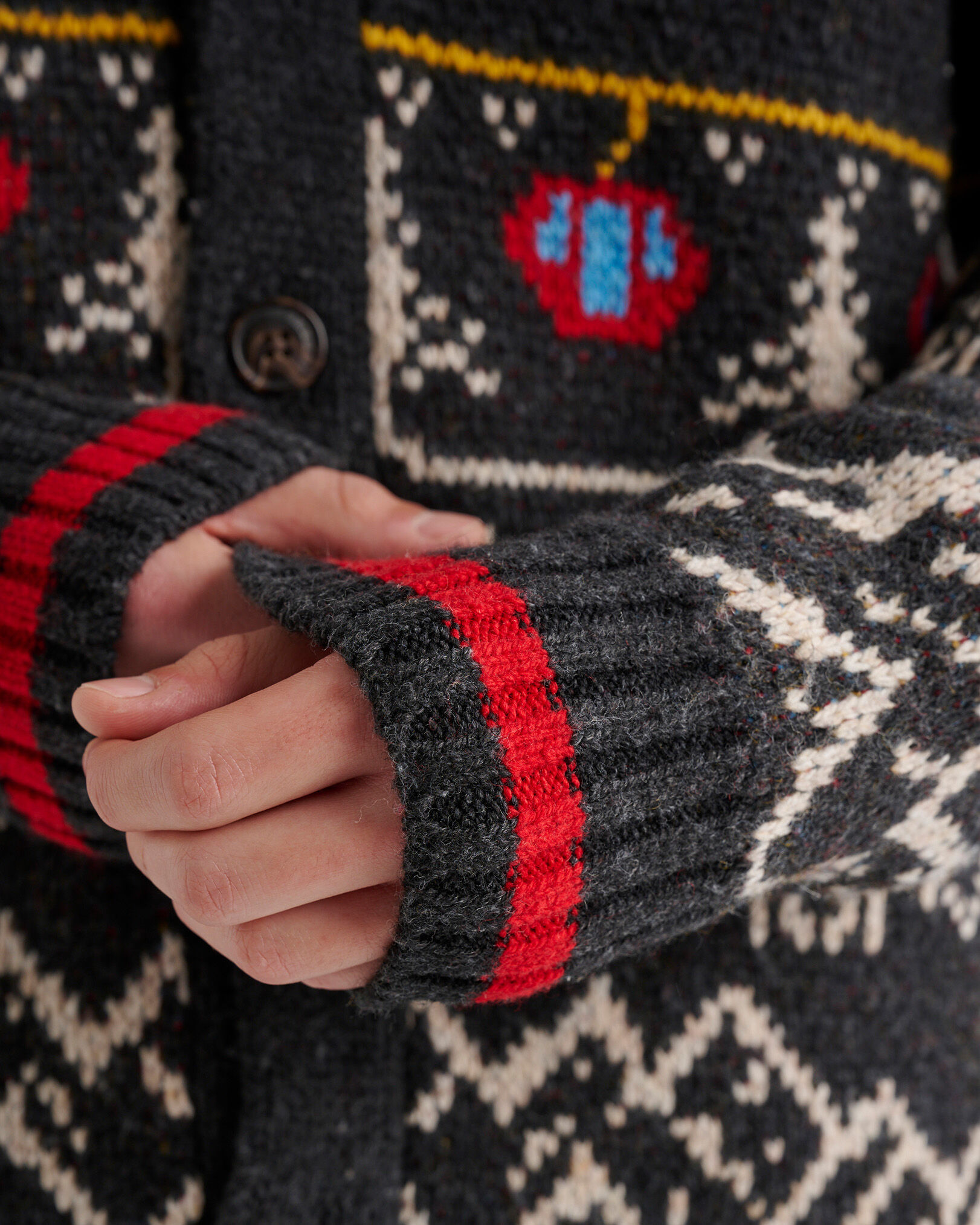 Cabin Shawl Fair Isle Cardigan