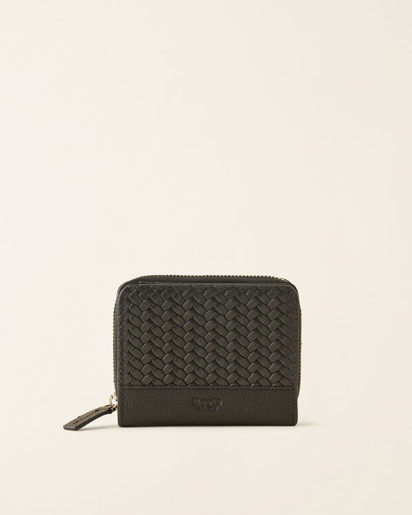 Small Zip Around Clutch Woven