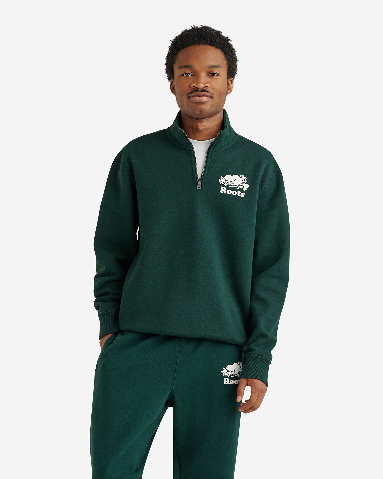Half zip roots sweater sales