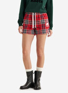 Womens Plaid Pajama Short