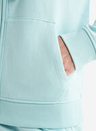 Chandail original décontracté à capuchon et glissière en coton bio