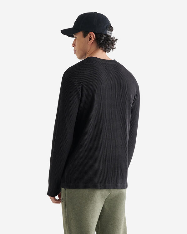 Waffle Long Sleeve Crew Top