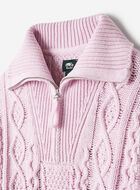 Cable Knit Quarter Zip Sweater