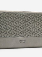 Zip Around Clutch Woven