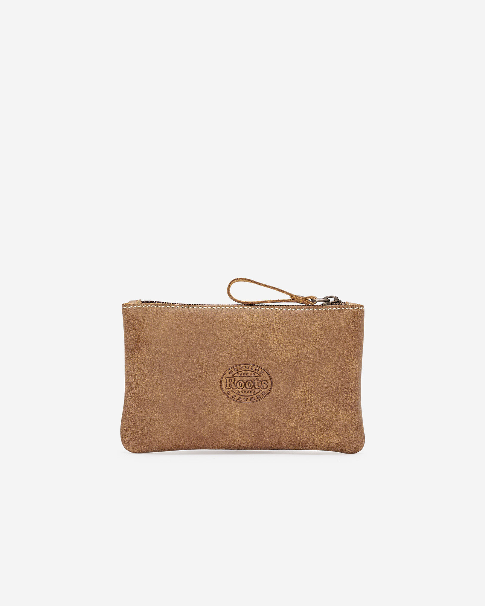 Medium Zip Pouch Tribe Leather Pouches Roots