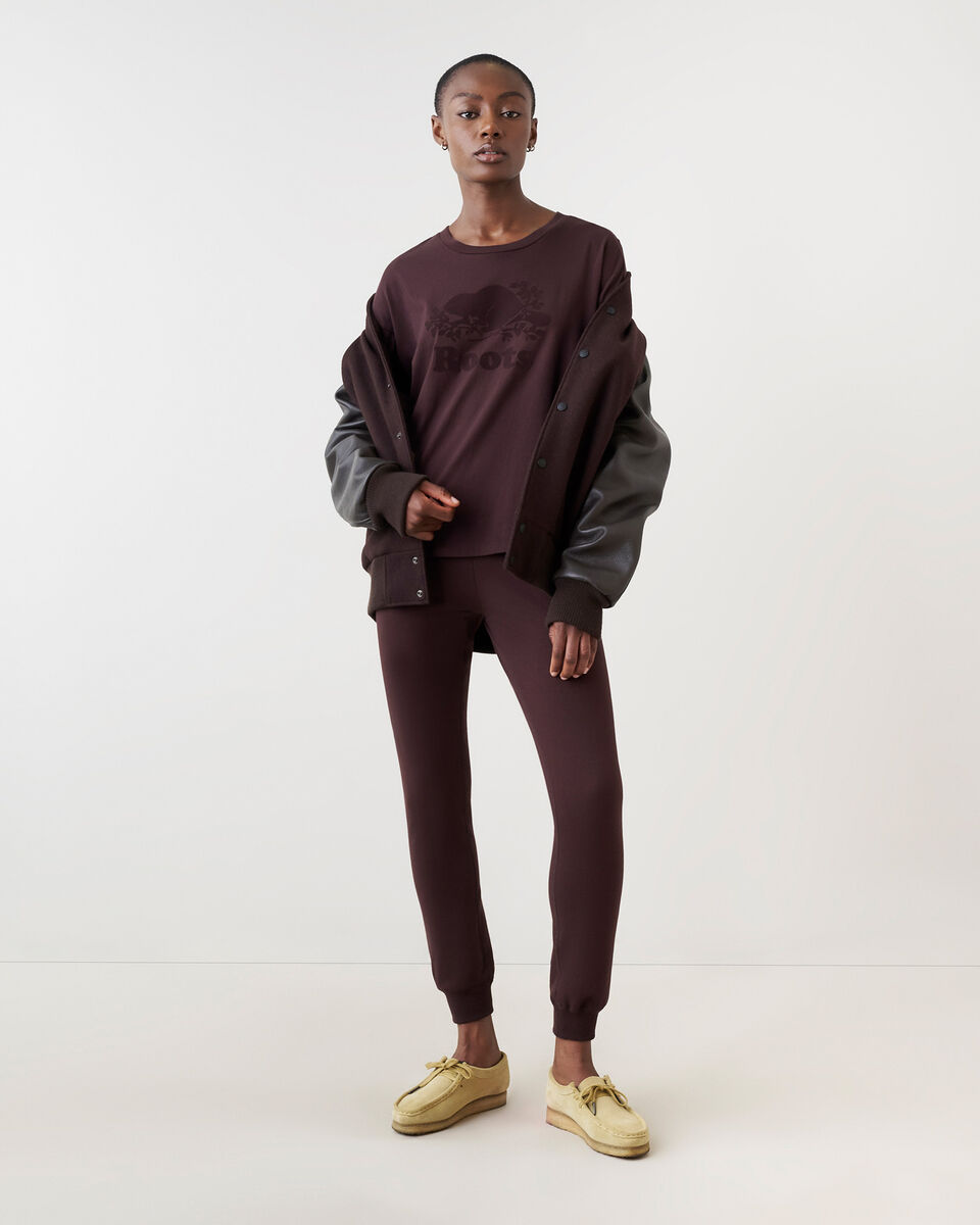 T-shirt à manches longues Cooper le castor en coton bio pour femme