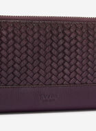Zip Around Clutch Woven