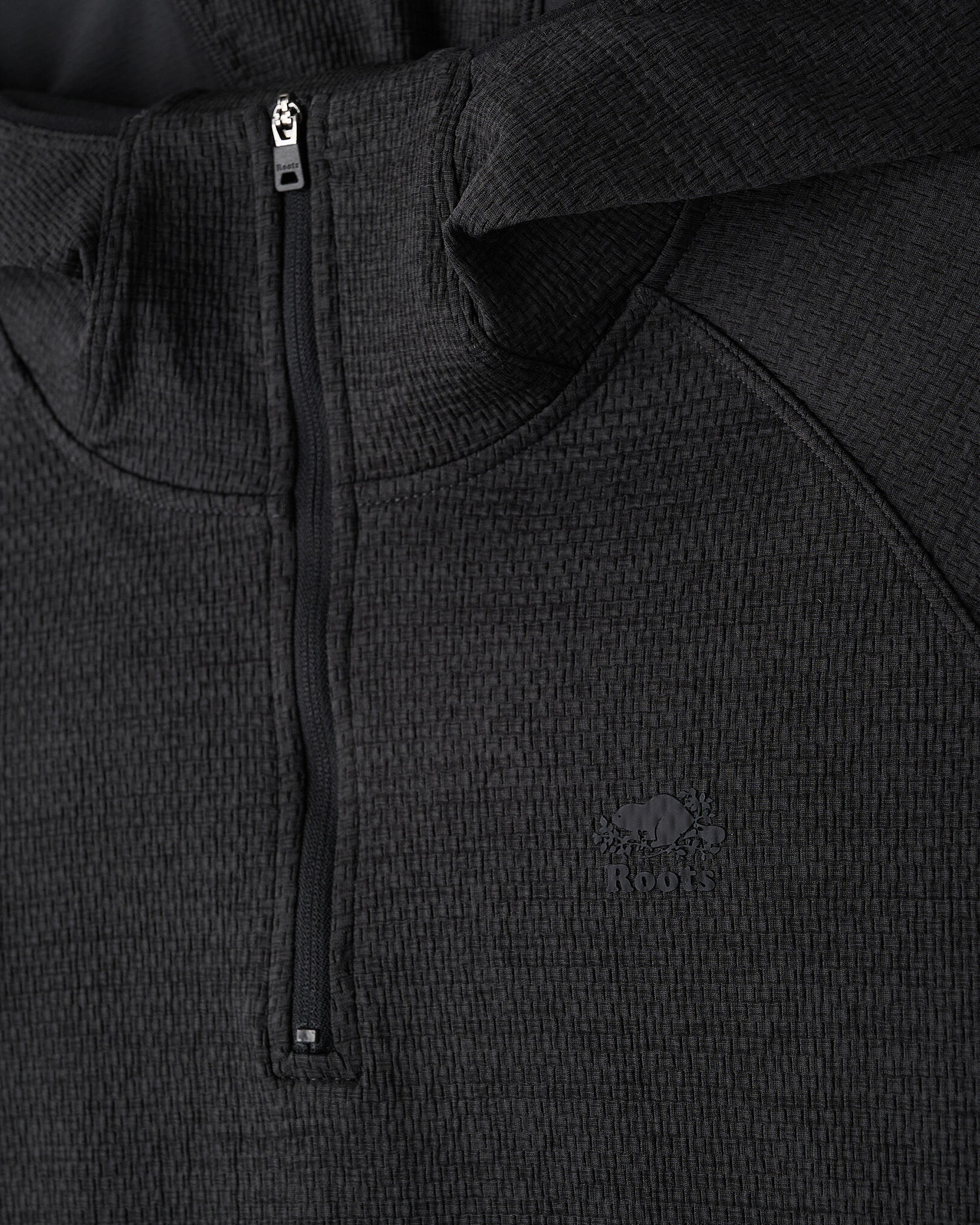 Active Textured Half Zip Hoodie