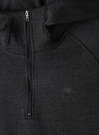 Chandail sport textur&eacute; &agrave; capuchon et glissi&egrave;re 