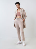 Pantalon en jersey bouclette et mélange modal