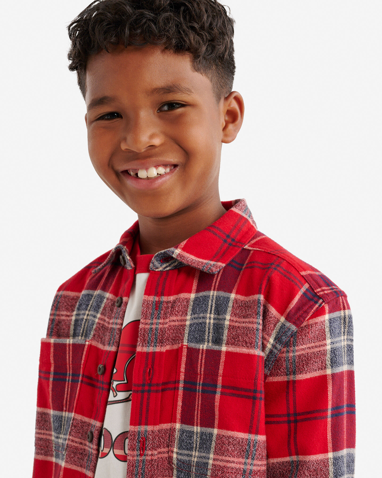 Kids Plaid Tidings Shirt