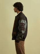Moon Plaid Varsity Jacket