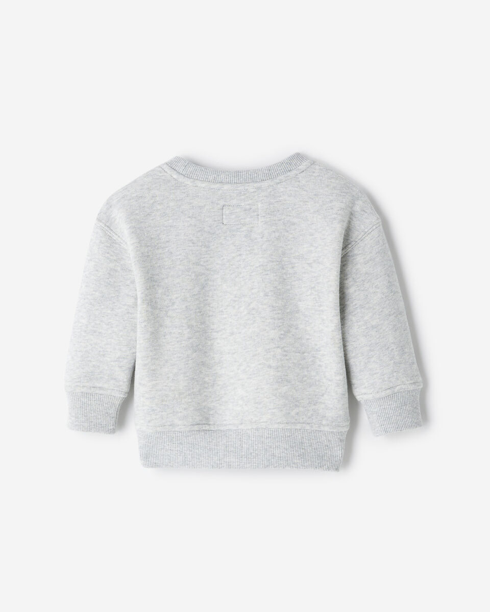 Baby Plaid Applique Crew Sweatshirt