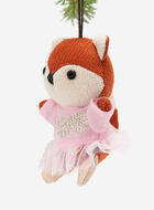 Ballerina Fox Ornament