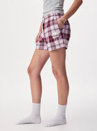 Short de pyjama &agrave; carreaux pour femme
