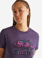 T-shirt à carreaux Inglenook pour femmes