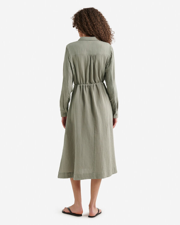 Isla Cotton Gauze Shirt Dress