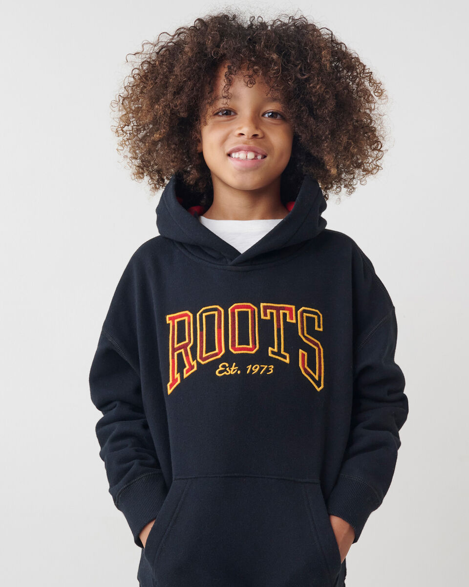 Kids Relaxed Park Plaid Hoodie