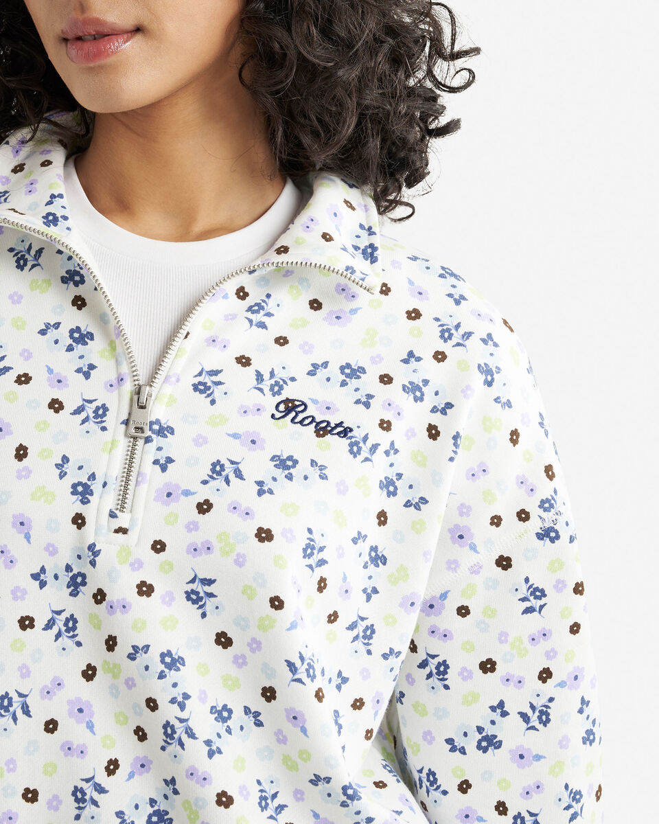 Roots Floral Quarter Zip