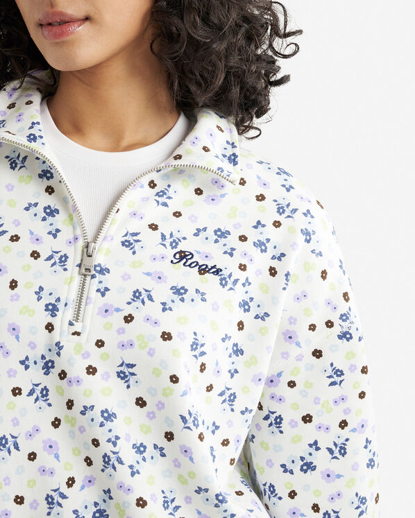 Roots Floral Quarter Zip