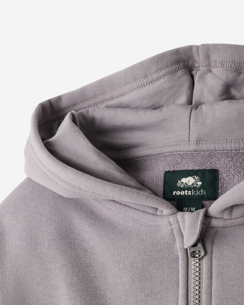 Girls Summer Cloud Cropped Bubble Full Zip Hoodie