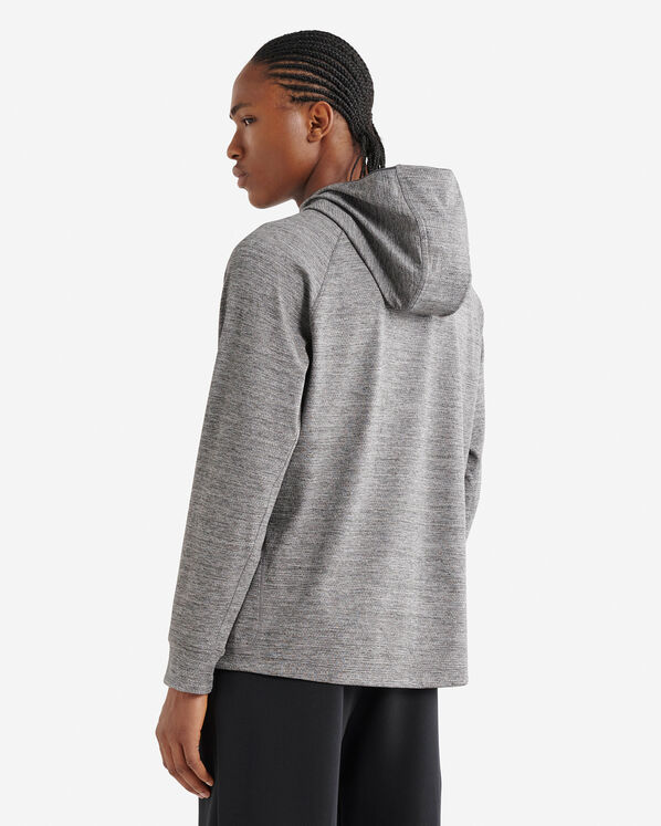 Chandail sport textur&eacute; &agrave; capuchon et glissi&egrave;re 