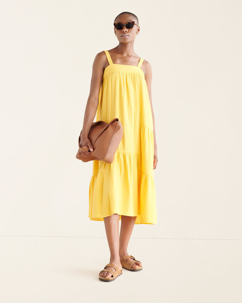 Roots Isla Cotton Gauze Tiered Dress. 1