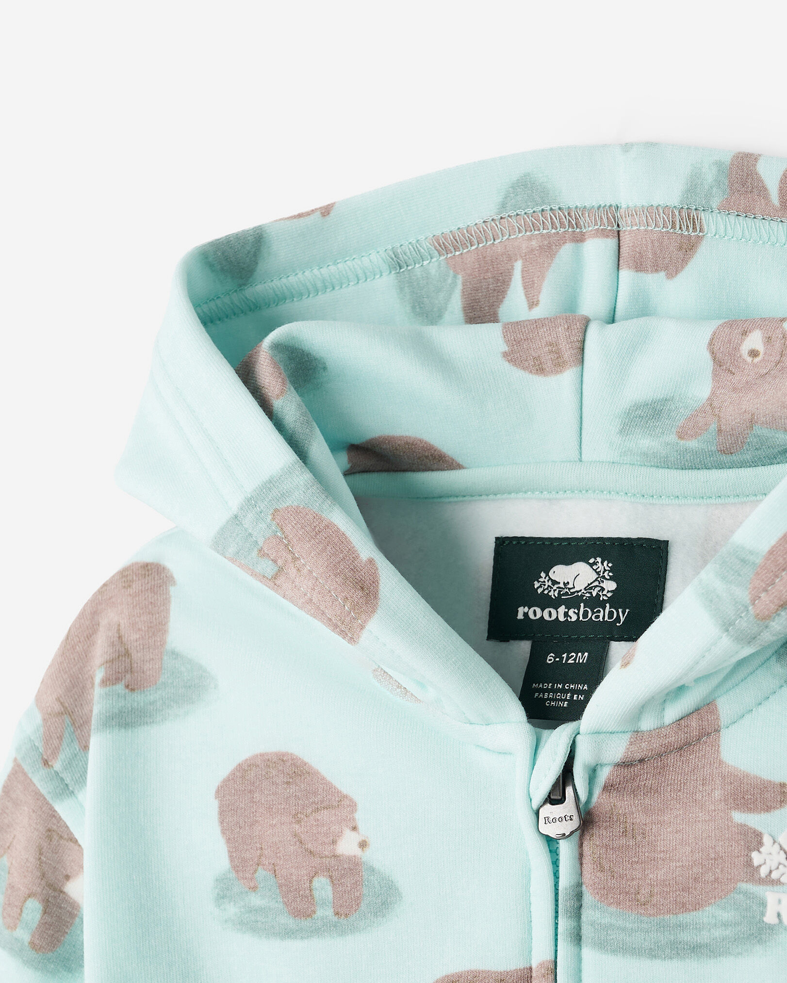 Baby Cozy Bear Zip Hoodie