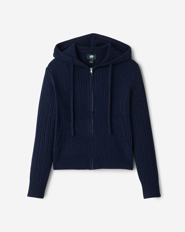 Bowen Cable Knit Full Zip Hoodie