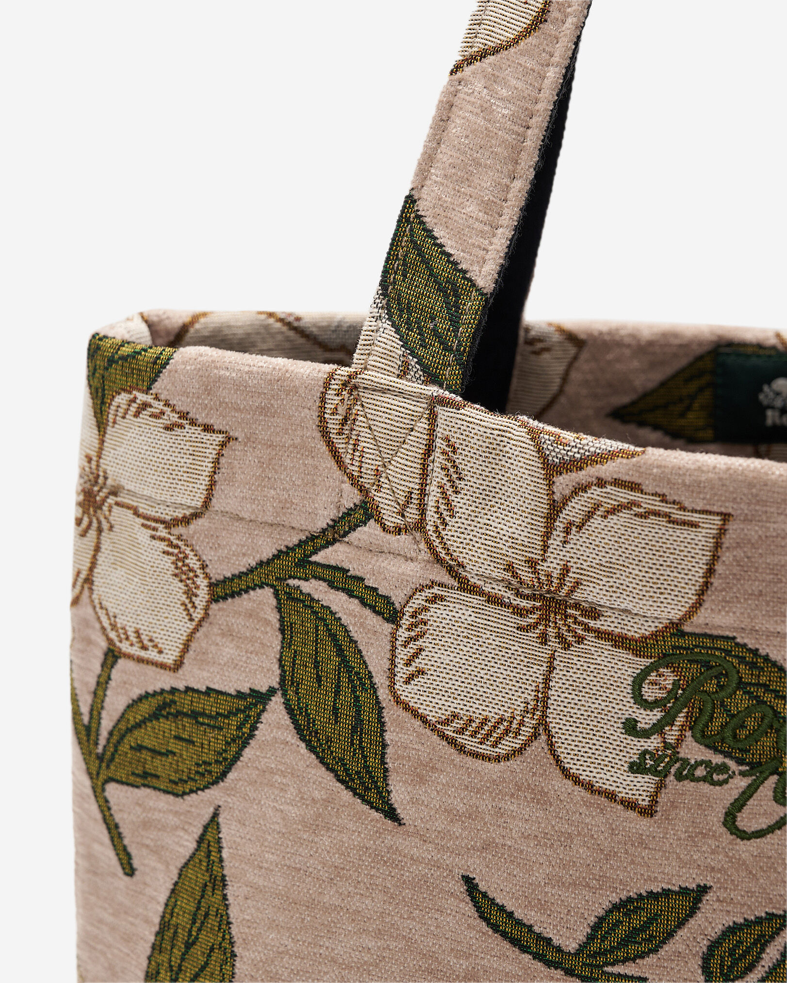Floral Jacquard Tote