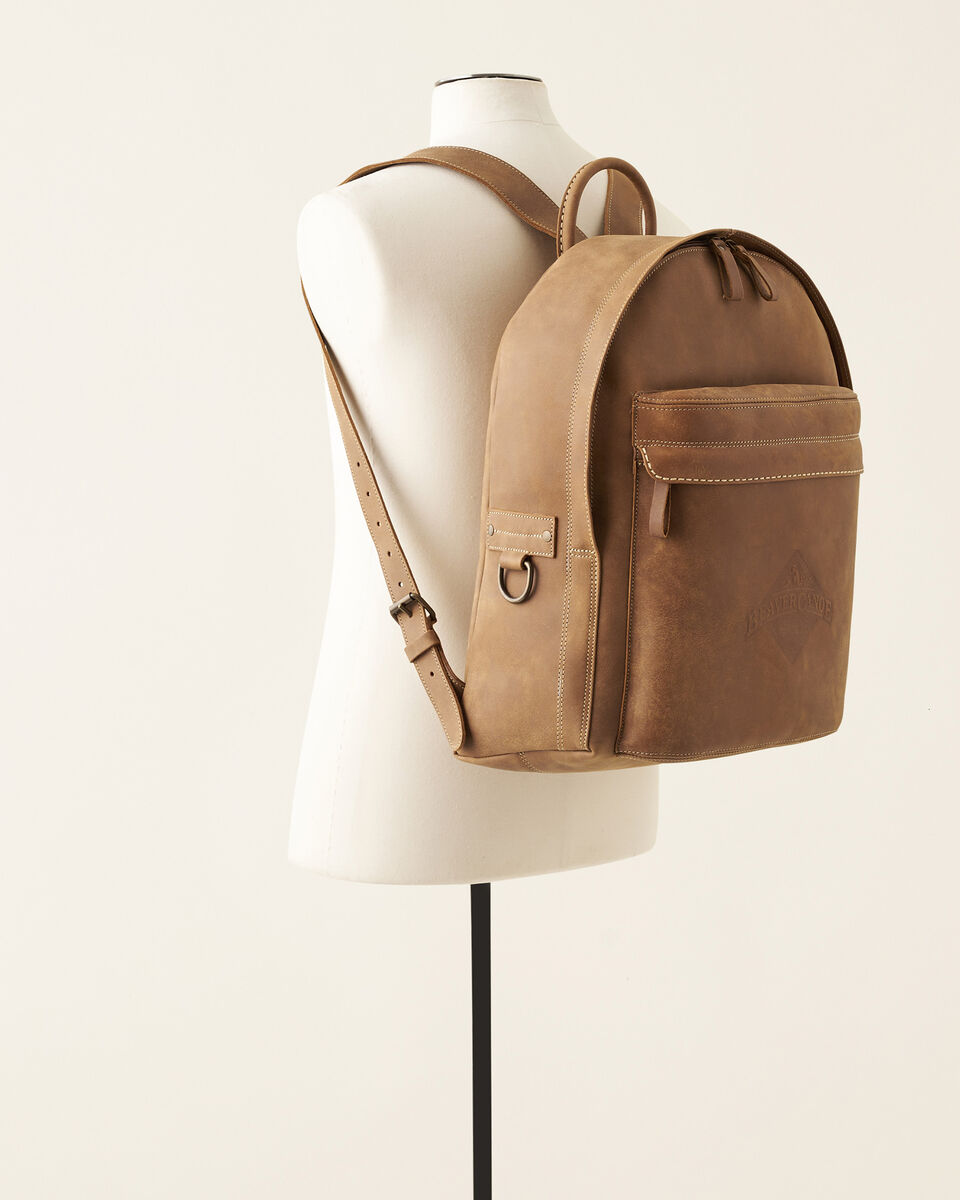 Sac à dos pour étudiant Beaver Canoe en cuir Tribe