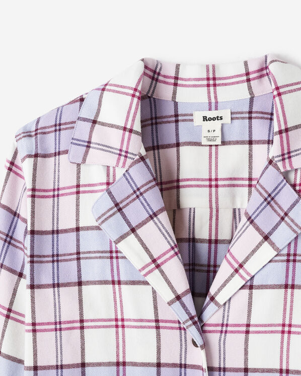 Womens Plaid Pajama Shirt
