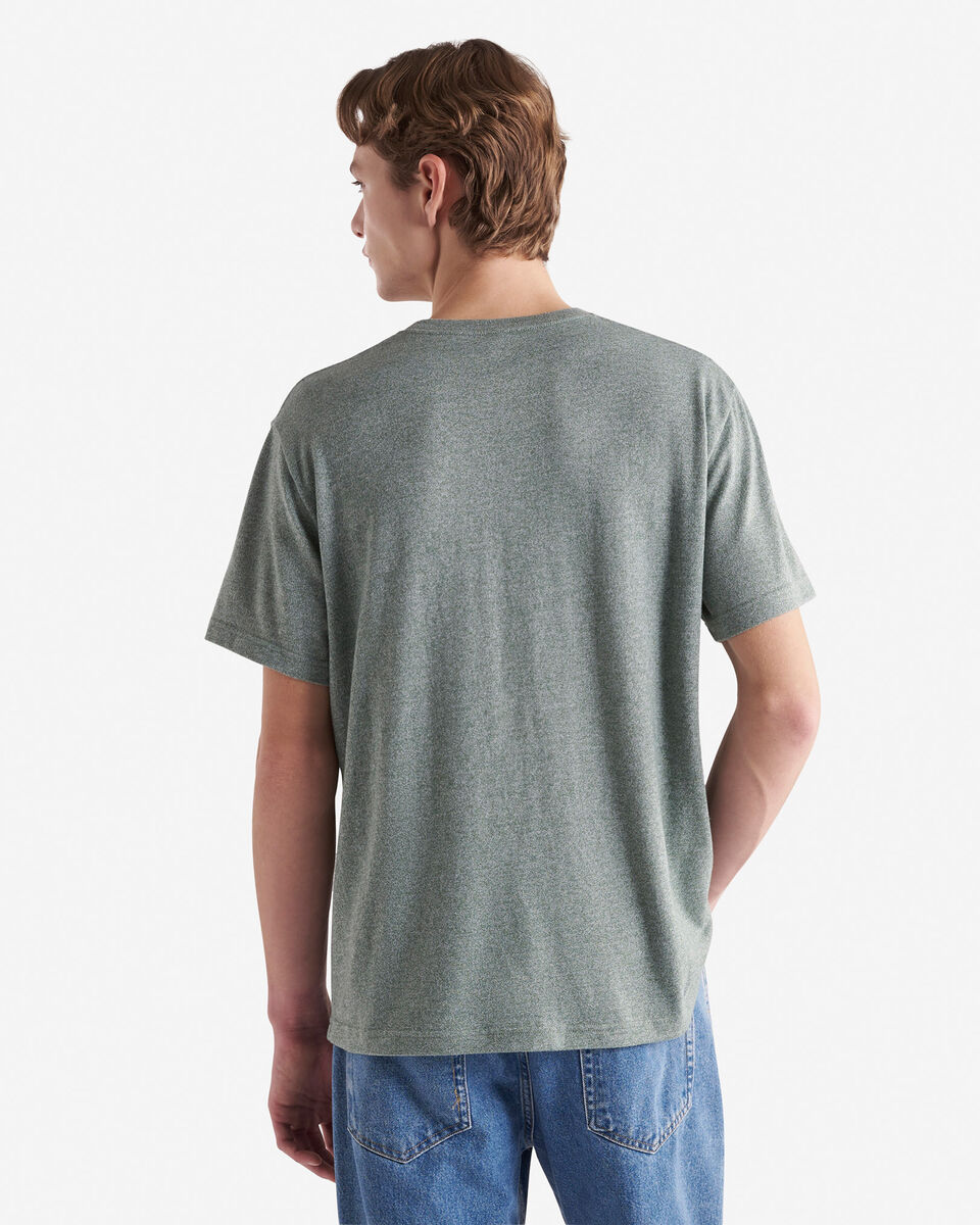 T-shirt poivré en coton bio pour hommes